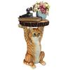 Design Toscano Tabby at Your Service Sculptural Cat Side Table JQ9974